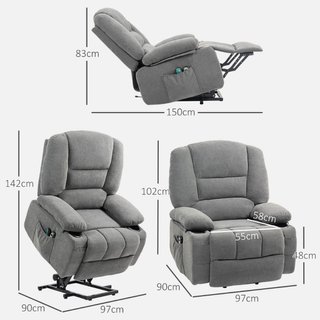 Sillón de relax eléctrico con ayuda para levantars