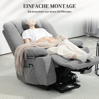 Sillón de relax eléctrico con ayuda para levantars