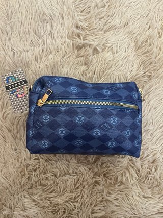 Bolso Miss Lily azul estampado