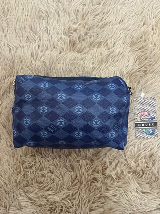 Bolso Miss Lily azul estampado