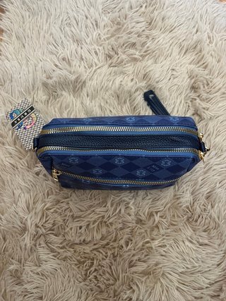 Bolso Miss Lily azul estampado