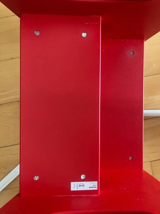 Escalón/Taburete infantil madera rojo