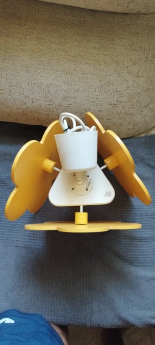 Lámpara infantil flor naranja-blanco
