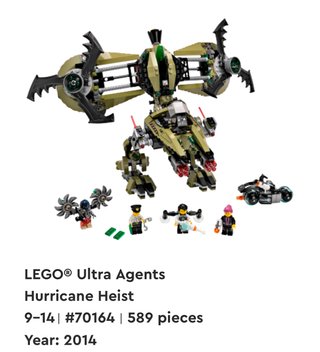 LEGO Agents 70164 - Missione Uragano