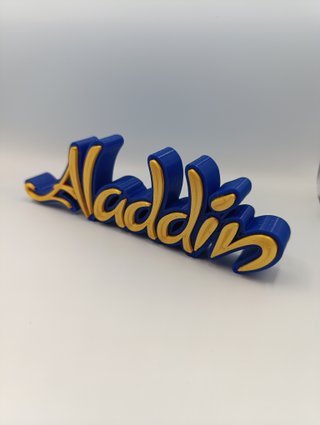 Letrero decorativo Aladdin