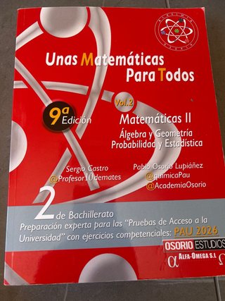 Unas Matemáticas Para Todos 2 bachiller