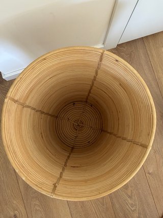Cesto alto de mimbre/rattan natural- IKEA