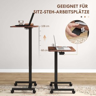 Stehpult Stehtisch, Laptoptisch, höhenverstellbar,