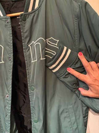 Chaqueta Bomber Vans Verde Talla S