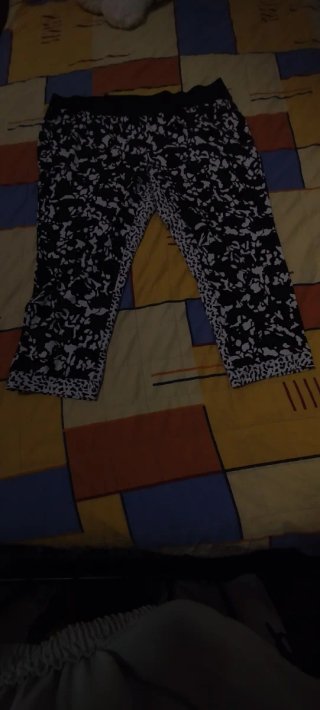 Leggings 3/4 Blanco y Negro
