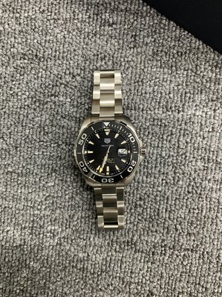 Reloj TAG Heuer Negro y Plateado