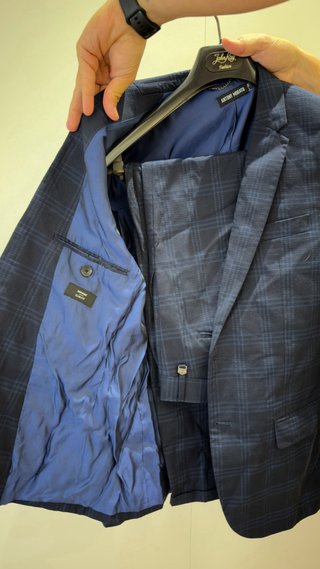 Traje Antonio Morato Azul Cuadros