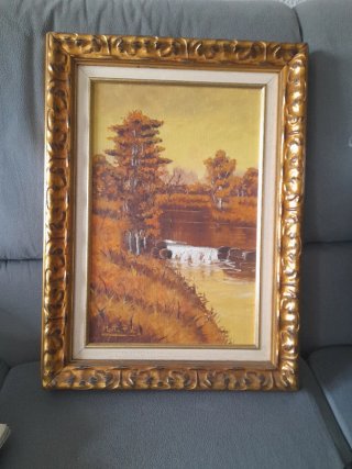 Cuadro Óleo Paisaje Otoñal