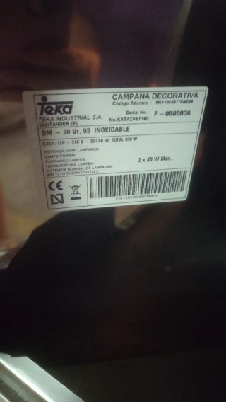 Campana extractora de cocina