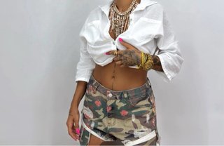 Shorts Camuflaje Desgastados