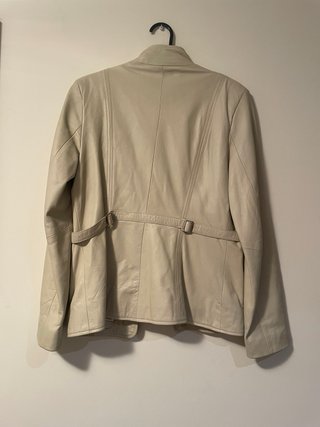 Chaqueta de piel beige Talla L