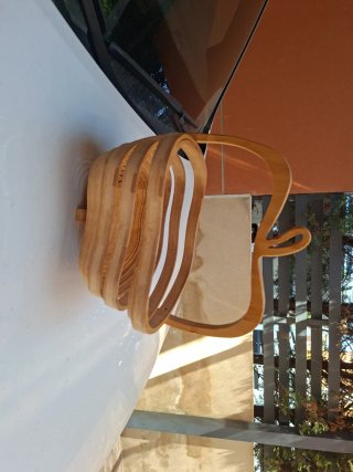 Frutero Plegable Madera Forma Manzana