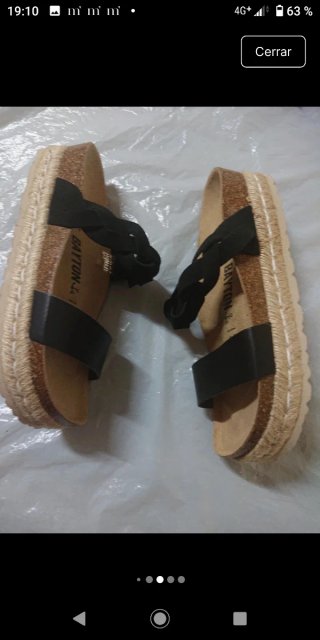 Sandalias Bayton Negras Talla 37