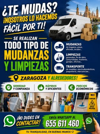 LIMPIEZAS Y TRASPORTES ECONÓMICOS!