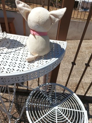 Peluche perro blanco