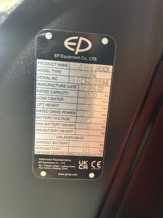 Transpaleta Eléctrica 1.500kg