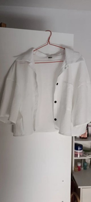 Camisa blanca oversize S/M