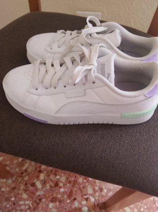 Zapatillas Puma Mujer Talla 36 Blancas/Moradas