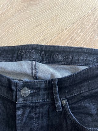 Pantalones Escada Algodón Negro Talla 38