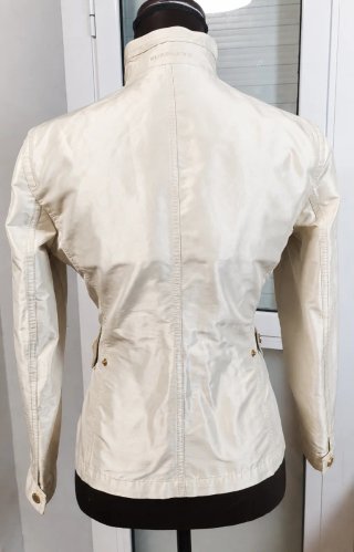 Chaqueta Burberry Mujer Talla M Blanca Dorada
