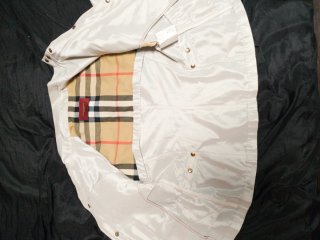 Chaqueta Burberry Mujer Talla M Blanca Dorada