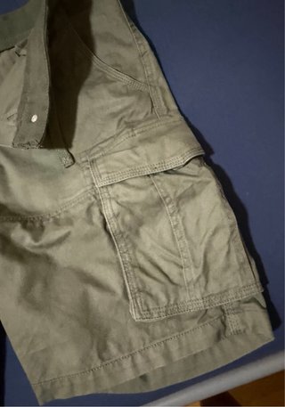 Bermuda Cargo Hombre Silbon Verde Oliva
