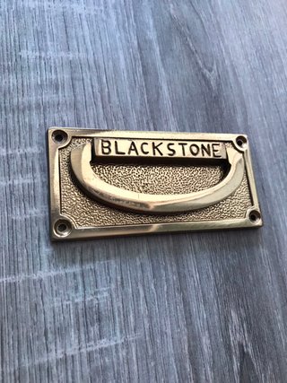 Lote 8 Tiradores Vintage Latón Blackstone