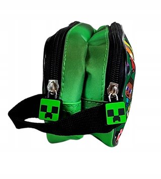 Mochila Minecraft Verde y Multicolor