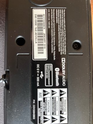 Barra de Sonido y Subwoofer LG Negro