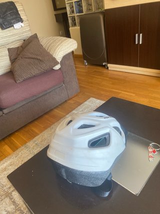 Casco Bici Rockrider Blanco
