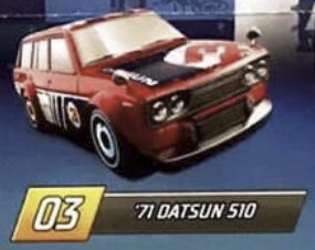 Hot Wheels '71 Datsun 510 Mystery model