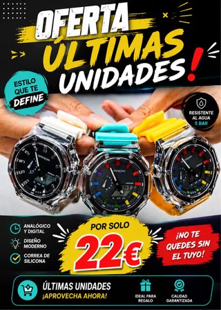 Reloj SANDA Analógico Digital Últimas Unidades