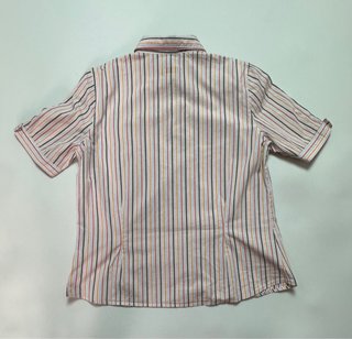 Camisa Lacoste Vintage Rayas Talla 42 M aprox
