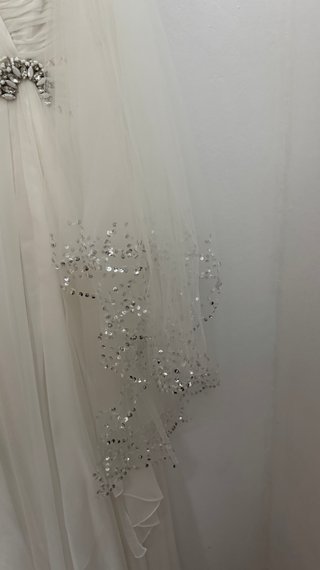Vestido elegante blanco ceremonia