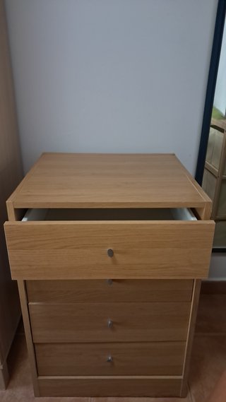 Cómoda de madera 4 cajones
