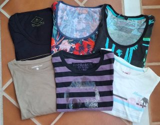 Lote 6 Camisetas Hombre Talla L