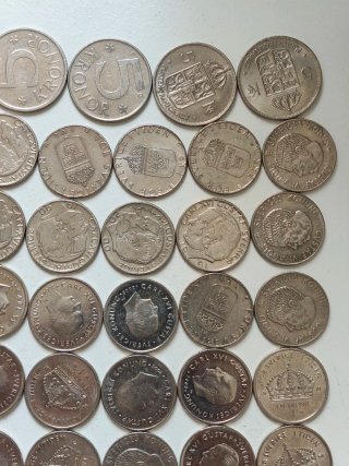 Lote de monedas corona sueca