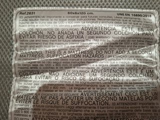 Colchoneta cuna viaje Olmitos