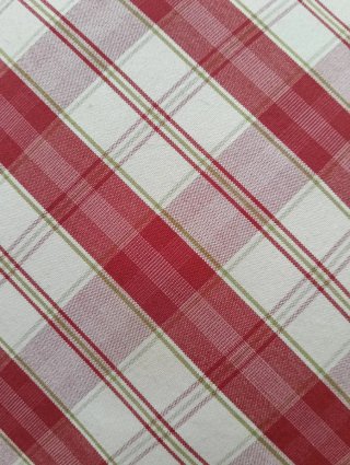Fundas para cojines cuadros Rojo y Blanco