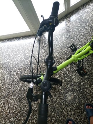 Bicicleta plegable B'TWIN verde