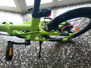 Bicicleta plegable B'TWIN verde