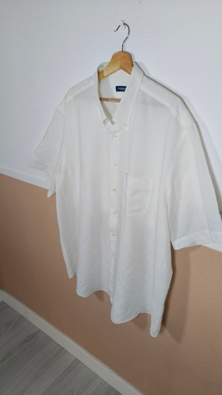 Camisa Lino Burberry Blanca Talla XL
