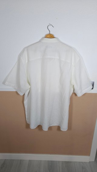 Camisa Lino Burberry Blanca Talla XL