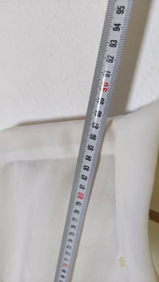 Camisa Lino Burberry Blanca Talla XL