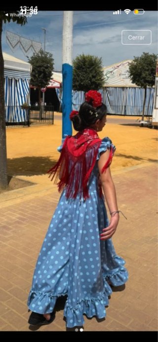 Traje de flamenca niña